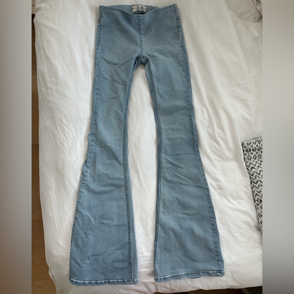 Free People Penny Pull-on Flare Jeans